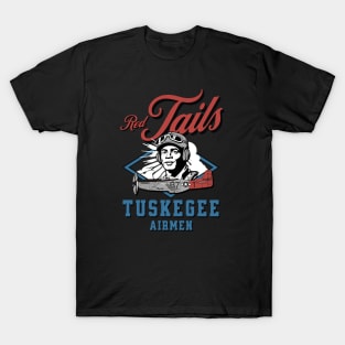 Red Tails Tuskegee Airmen Retro T-Shirt